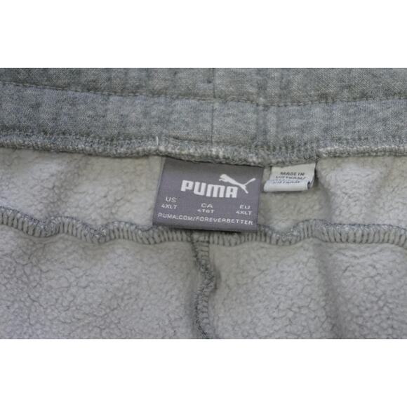 Puma Joggers Sweat Pants Cotton Blend Gray W/Pockets Mens Size 4XLT (31 INSEAM) - Picture 8 of 10